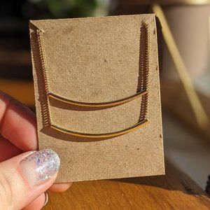 Layered gold necklace